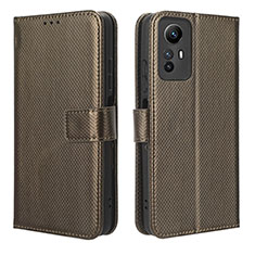 Funda de Cuero Cartera con Soporte Carcasa BY1 para Xiaomi Redmi Note 12S Marron