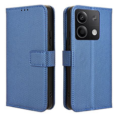 Funda de Cuero Cartera con Soporte Carcasa BY1 para Xiaomi Redmi Note 13 5G Azul