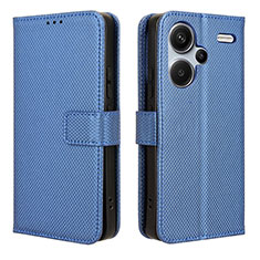 Funda de Cuero Cartera con Soporte Carcasa BY1 para Xiaomi Redmi Note 13 Pro+ Plus 5G Azul