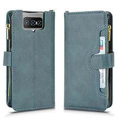 Funda de Cuero Cartera con Soporte Carcasa BY2 para Asus Zenfone 7 Pro ZS671KS Verde