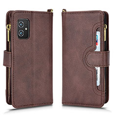 Funda de Cuero Cartera con Soporte Carcasa BY2 para Asus ZenFone 8 Mini Marron