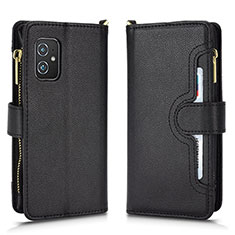 Funda de Cuero Cartera con Soporte Carcasa BY2 para Asus ZenFone 8 Mini Negro