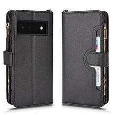 Funda de Cuero Cartera con Soporte Carcasa BY2 para Google Pixel 6 5G Negro