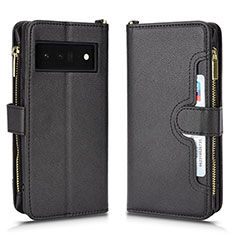 Funda de Cuero Cartera con Soporte Carcasa BY2 para Google Pixel 6 Pro 5G Negro