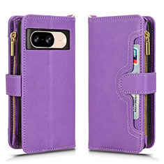 Funda de Cuero Cartera con Soporte Carcasa BY2 para Google Pixel 8 5G Morado