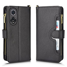 Funda de Cuero Cartera con Soporte Carcasa BY2 para Huawei Honor 50 5G Negro