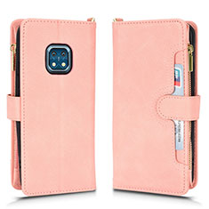 Funda de Cuero Cartera con Soporte Carcasa BY2 para Nokia XR20 Oro Rosa