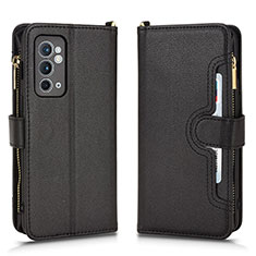 Funda de Cuero Cartera con Soporte Carcasa BY2 para OnePlus 9R 5G Negro