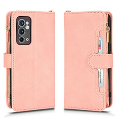 Funda de Cuero Cartera con Soporte Carcasa BY2 para OnePlus 9R 5G Oro Rosa