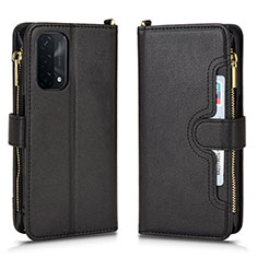 Funda de Cuero Cartera con Soporte Carcasa BY2 para Oppo A54 5G Negro