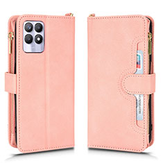 Funda de Cuero Cartera con Soporte Carcasa BY2 para Realme 8i Oro Rosa