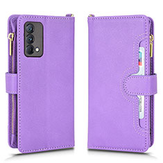 Funda de Cuero Cartera con Soporte Carcasa BY2 para Realme GT Master 5G Morado