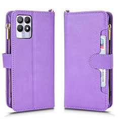 Funda de Cuero Cartera con Soporte Carcasa BY2 para Realme Narzo 50 4G Morado