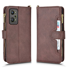 Funda de Cuero Cartera con Soporte Carcasa BY2 para Realme Q5 Pro 5G Marron