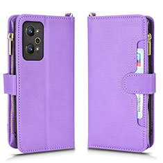 Funda de Cuero Cartera con Soporte Carcasa BY2 para Realme Q5 Pro 5G Morado