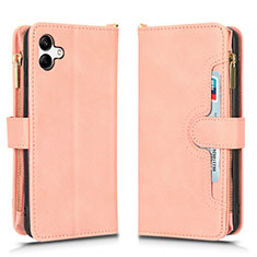 Funda de Cuero Cartera con Soporte Carcasa BY2 para Samsung Galaxy A05 Oro Rosa