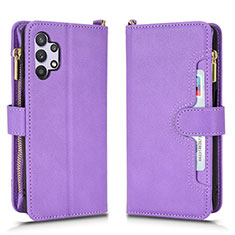 Funda de Cuero Cartera con Soporte Carcasa BY2 para Samsung Galaxy A32 5G Morado