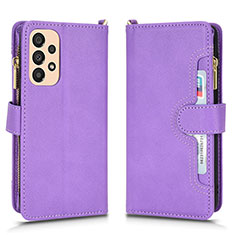 Funda de Cuero Cartera con Soporte Carcasa BY2 para Samsung Galaxy A33 5G Morado