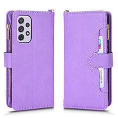 Funda de Cuero Cartera con Soporte Carcasa BY2 para Samsung Galaxy A53 5G Morado