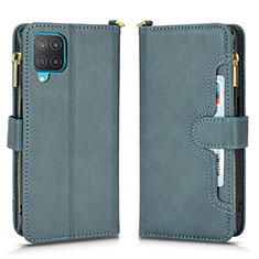 Funda de Cuero Cartera con Soporte Carcasa BY2 para Samsung Galaxy F12 Verde