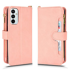 Funda de Cuero Cartera con Soporte Carcasa BY2 para Samsung Galaxy F23 5G Oro Rosa