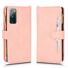 Funda de Cuero Cartera con Soporte Carcasa BY2 para Samsung Galaxy S20 FE 4G Oro Rosa