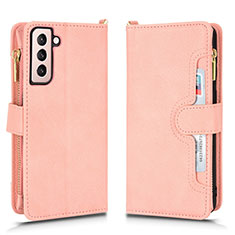 Funda de Cuero Cartera con Soporte Carcasa BY2 para Samsung Galaxy S23 5G Oro Rosa