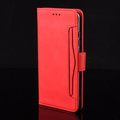 Funda de Cuero Cartera con Soporte Carcasa BY2 para Xiaomi Black Shark 4 5G Rojo