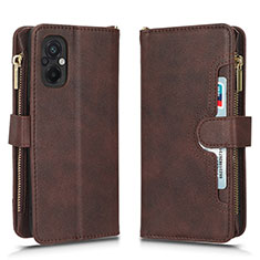 Funda de Cuero Cartera con Soporte Carcasa BY2 para Xiaomi Poco M5 4G Marron