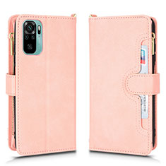 Funda de Cuero Cartera con Soporte Carcasa BY2 para Xiaomi Poco M5S Oro Rosa