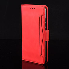 Funda de Cuero Cartera con Soporte Carcasa BY2 para Xiaomi Redmi 10 5G Rojo