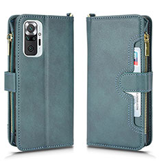 Funda de Cuero Cartera con Soporte Carcasa BY2 para Xiaomi Redmi Note 10 Pro 4G Verde