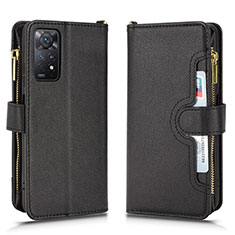 Funda de Cuero Cartera con Soporte Carcasa BY2 para Xiaomi Redmi Note 11 Pro 4G Negro