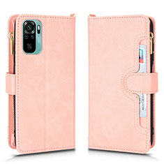 Funda de Cuero Cartera con Soporte Carcasa BY2 para Xiaomi Redmi Note 11 SE India 4G Oro Rosa