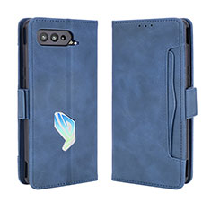 Funda de Cuero Cartera con Soporte Carcasa BY3 para Asus ROG Phone 5 Pro Azul