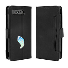 Funda de Cuero Cartera con Soporte Carcasa BY3 para Asus ROG Phone 5 Ultimate Negro