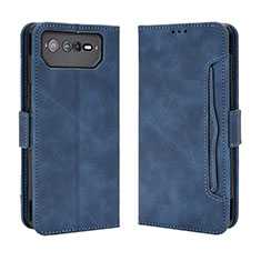 Funda de Cuero Cartera con Soporte Carcasa BY3 para Asus ROG Phone 6 Azul