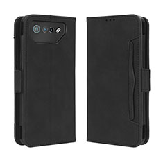 Funda de Cuero Cartera con Soporte Carcasa BY3 para Asus ROG Phone 7 Negro