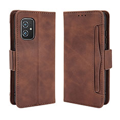 Funda de Cuero Cartera con Soporte Carcasa BY3 para Asus ZenFone 8 Mini Marron