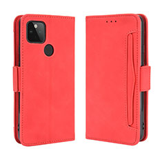 Funda de Cuero Cartera con Soporte Carcasa BY3 para Google Pixel 4a 5G Rojo