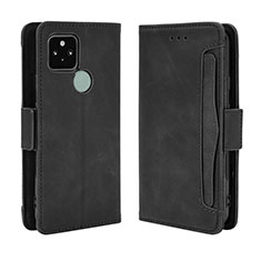 Funda de Cuero Cartera con Soporte Carcasa BY3 para Google Pixel 5 Negro