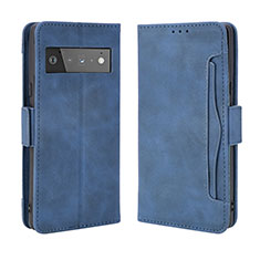 Funda de Cuero Cartera con Soporte Carcasa BY3 para Google Pixel 6 5G Azul