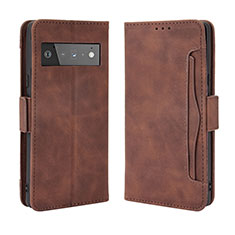 Funda de Cuero Cartera con Soporte Carcasa BY3 para Google Pixel 6 5G Marron