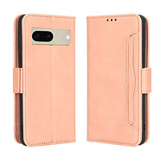 Funda de Cuero Cartera con Soporte Carcasa BY3 para Google Pixel 7 5G Rosa