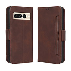 Funda de Cuero Cartera con Soporte Carcasa BY3 para Google Pixel 7 Pro 5G Marron