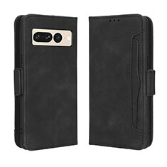 Funda de Cuero Cartera con Soporte Carcasa BY3 para Google Pixel 7 Pro 5G Negro