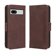 Funda de Cuero Cartera con Soporte Carcasa BY3 para Google Pixel 7a 5G Marron