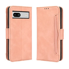 Funda de Cuero Cartera con Soporte Carcasa BY3 para Google Pixel 7a 5G Rosa