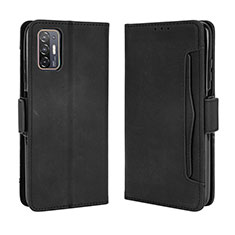 Funda de Cuero Cartera con Soporte Carcasa BY3 para HTC Desire 21 Pro 5G Negro