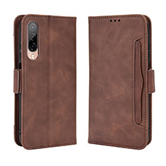 Funda de Cuero Cartera con Soporte Carcasa BY3 para HTC Desire 22 Pro 5G Marron